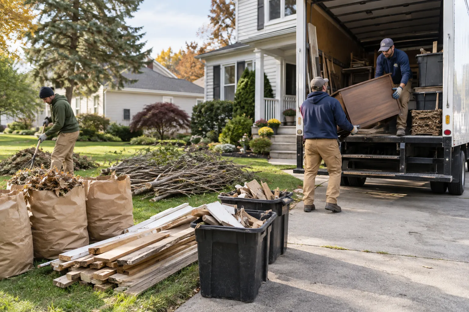 Property Debris Removal in progress